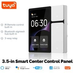 Tuya 3,5" slim wifi-touchscreen voor domotica met relais, Bluetooth-gateway en IR-functionaliteit