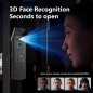 Tuya Outdoor WiFi Lock with 3D Facial Recognition, Dual Fingerprint and Video Intercom