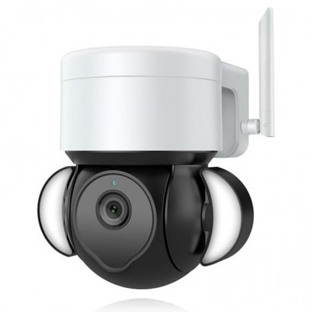 Cámara de seguridad inteligente Tuya con Led compatible con Alexa Google