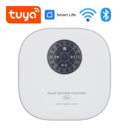 Tuya Smart WiFi- en Bluetooth-irrigatiebesturingseenheid met 12 zones, pompbesturing en regensensor