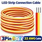 CCT 3 Pin LED Strip Cable 22 AWG 0.34 mm²