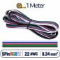 5 Pin RGBW LED Strip Cable 22 AWG 0.34 mm²