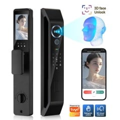 Tuya-slot met 3D-gezichtsherkenning, ontgrendeling met de handpalm en video-intercom op je telefoon