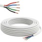 Multiaderige kabel met mantel voor RGBW LED-strips, 5 pinnen, 22 AWG