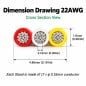 Cavo per Strisce LED CCT 3 Pin 22 AWG 0,34 mm²