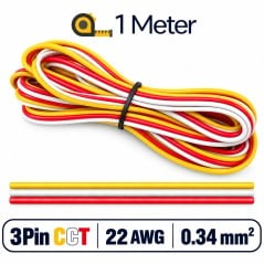 Cavo per Strisce LED CCT 3 Pin 22 AWG 0,34 mm²