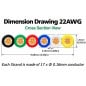 Cavo per Strisce LED RGB+CCT 6 Pin 22 AWG 0,34 mm²