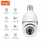 Caméra d'ampoule panoramique Wi-Fi Tuya 3.0MP