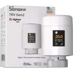 Sonoff TRV-ZBT con el embalaje TRV Gen2: válvula termostática Zigbee certificada