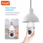 Caméra d'ampoule panoramique Wi-Fi Tuya 3.0MP