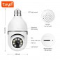 Caméra d'ampoule panoramique Wi-Fi Tuya 3.0MP