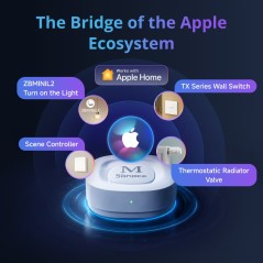 Bridge Max vers Apple Home : ZBMINIL2, interrupteurs de la série TX, scènes et vanne thermostatique dans l’app Maison