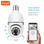 Caméra d'ampoule panoramique Wi-Fi Tuya 3.0MP