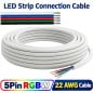 Câble multiconducteur gainé pour rubans LED RGBW 5 broches 22 AWG