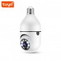 Caméra d'ampoule panoramique Wi-Fi Tuya 3.0MP