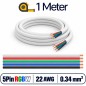Multiaderige kabel met mantel voor RGBW LED-strips, 5 pinnen, 22 AWG