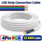 Mehradriges Kabel mit Mantel für RGB-LED-Streifen, 4-polig, 22 AWG