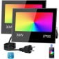 Foco LED RGB+CCT Smart Bluetooth para Exterior IP66 con App Fi Light y Enchufe Europeo