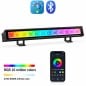 Smarte LED-Lineare RGB+CCT Leiste Bluetooth für Außenbereich IP66 Schwarz mit Fi Light App