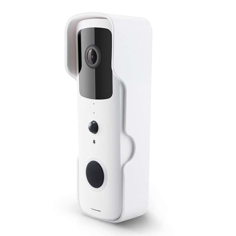Videocitofono Smart WiFi Tiqvi - Video Full HD 1080P, Rilevamento Movimento, Audio Bidirezionale, Visione Notturna, Include Campanello USB