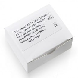Tuya 2-Channel Dimmer Module WiFi Dimmable Switch para luces