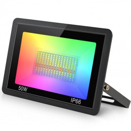 Foco proyector LED exterior RGB+CCT 30W Smart WIFI TUYA IP65