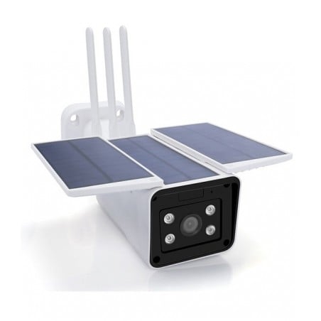 Tuya Telecamera Smart WiFi IP 2.0 Mp con Pannello Solare da Esterno