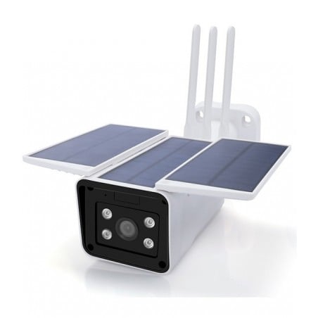 Tuya Telecamera Smart WiFi IP 2 Mp con Pannello Solare da Esterno