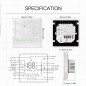 Thermostat WiFi Beca BAC-006AW Ventilo-convecteur