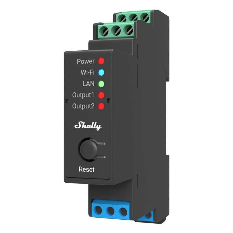 Shelly 2.5 Smart Home WLAN Double Relay Switch 230 V 10 A, Digital