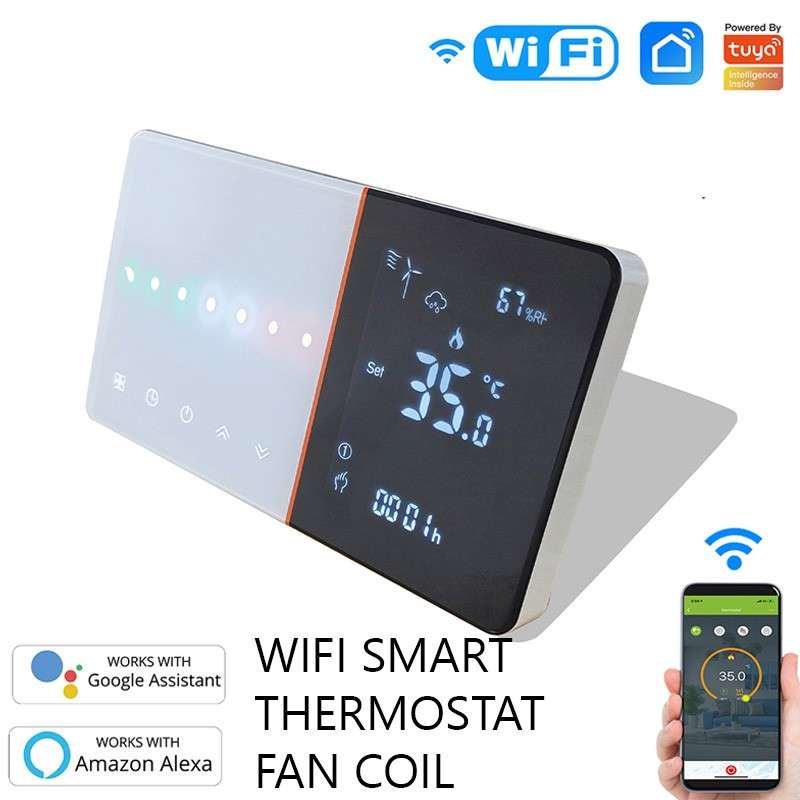 Beca BAC-005ELW Fan Coil WiFi Thermostat for Air Conditioner Control