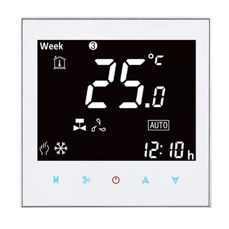 Slimme WiFi Kamerthermostaat Beca BAC-2000MLW voor 0-10V Fan Coil