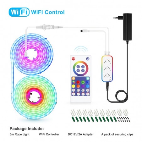 Tuya Neon LED-Streifen Smart Wifi und Bluetooth 5 Meter