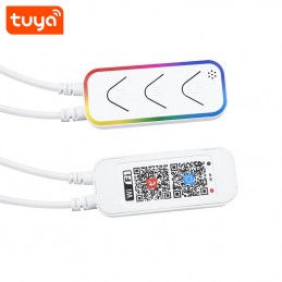 Bande LED néon Tuya 10W, Wifi intelligent et Bluetooth, 5 mètres, contrôle par application