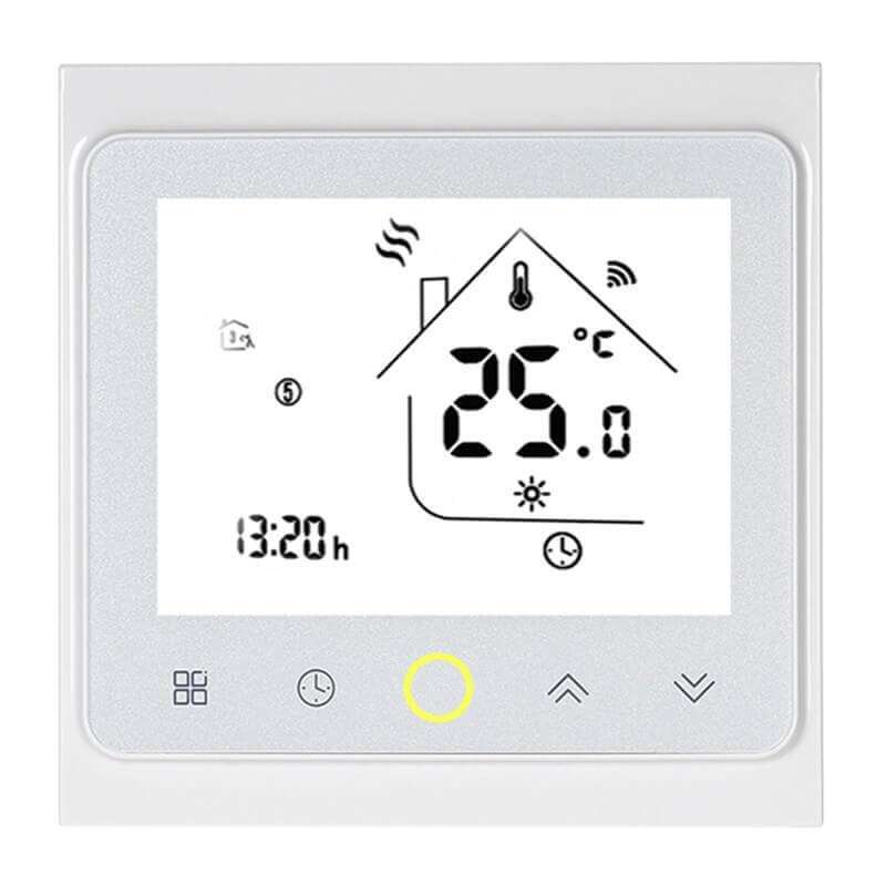 Termostato WiFi per Caldaia a Gas,Termostato Caldaia Schermo LCD