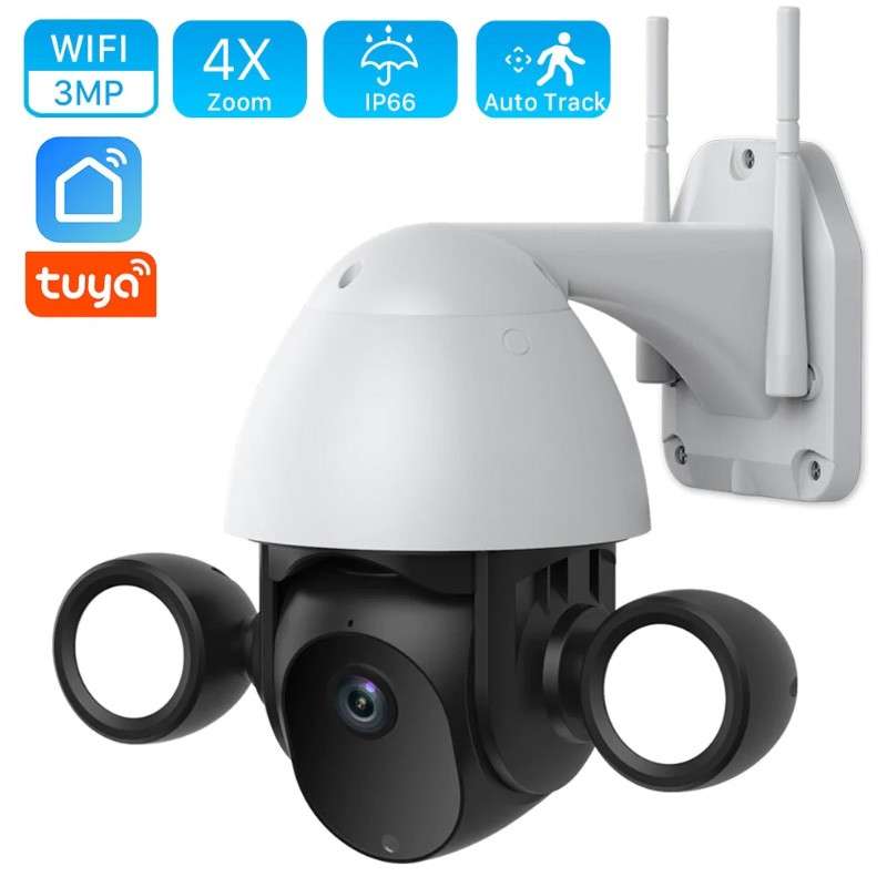 Caméra de sécurité IP WiFi FULL HD 3MP WiFi PTZ 350 ° innovante Tuya