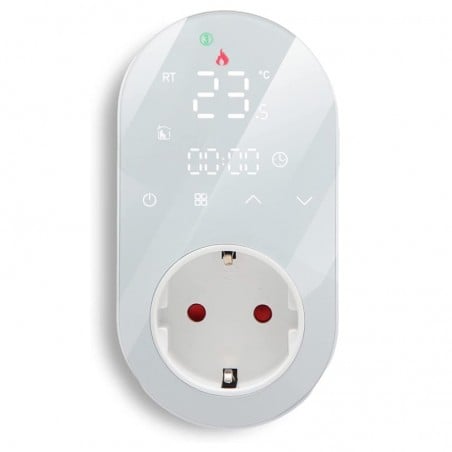 Termorregulador WIFi Beca con enchufe 16A Pantalla LED con sonda