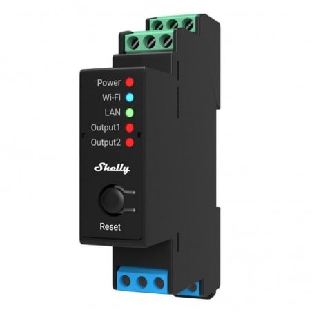 Interrupteur Shelly PRO 2PM 2 canaux 16A avec mesure de puissance