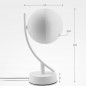 Lámpara de mesa LED Wi-Fi inteligente Tuya