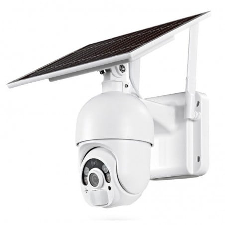 Tuya Telecamera Smart WiFi Ruotante da 2.0 MP con Pannello Solare 6W