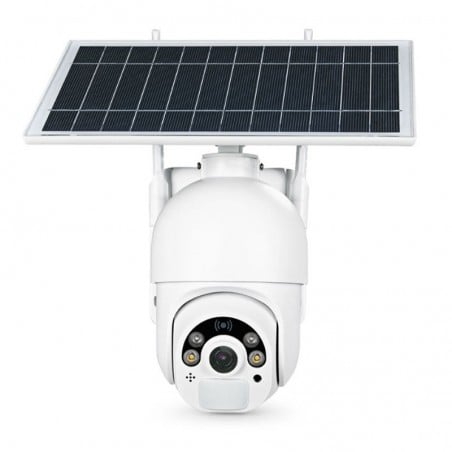 Tuya Telecamera Smart WiFi Ruotante da 2.0 MP con Pannello Solare 6W