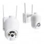 Caméra WiFi intelligente rotative Tuya 2.0 MP avec panneau solaire 6W