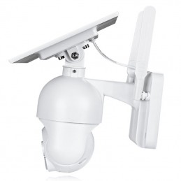 Caméra WiFi intelligente rotative Tuya 2.0 MP avec panneau solaire 6W