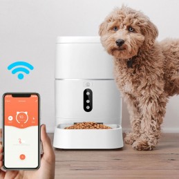 Tuya Distributore Intelligente WiFi di Cibo per Cani e Gatti