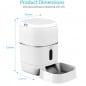 Tuya Smart WiFi Pet Food Dispenser avec caméra IP intégrée