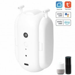 Moteur de rideau Bluetooth intelligent Tuya pour tiges courbes et droites