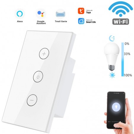 Tuya Interruttore Dimmer Touch Smart WiFi e Bluetooth per Luci