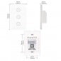 Tuya Smart WiFi y Bluetooth Touch Dimmer Switch para luces Tuya Smart WiFi y Bluetooth Touch Dimmer Switch para luces