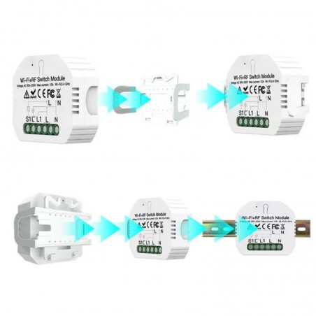 Tuya Mini Switch 1 Kanal Smart WiFi und RF433 mit Fernbedienung