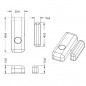 Tuya 433Mhz draadloze deur- en raamsensor Tuya 433Mhz draadloze deur- en raamsensor